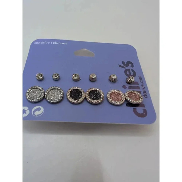 12 Pairs NWT Earrings Claire's Multicolor Donuts Monkeys Snakes Dolphins Bundle - Picture 4 of 9
